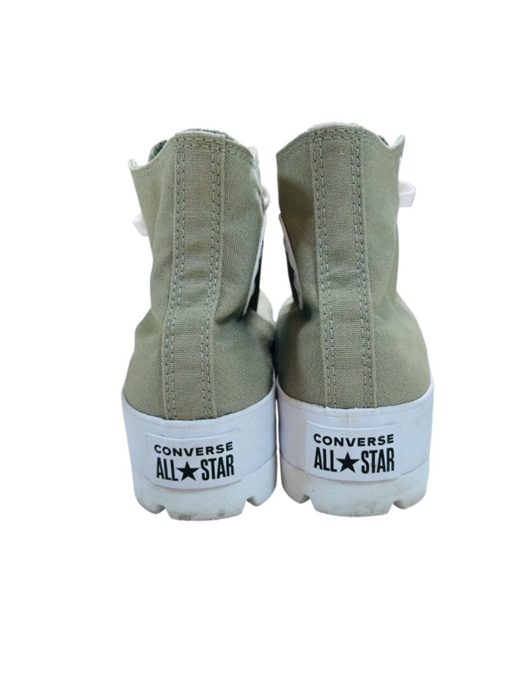 Converse Chuck Taylor All Star Lug Sole 9.5 Women Platform Sneaker Green Khaki - Picture 6 of 11